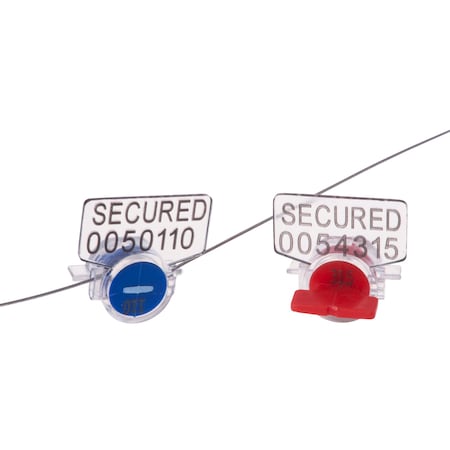 Dickey Mfg Co Twister Seal, 12in wire length, Blue, 1000PK 91712A1201